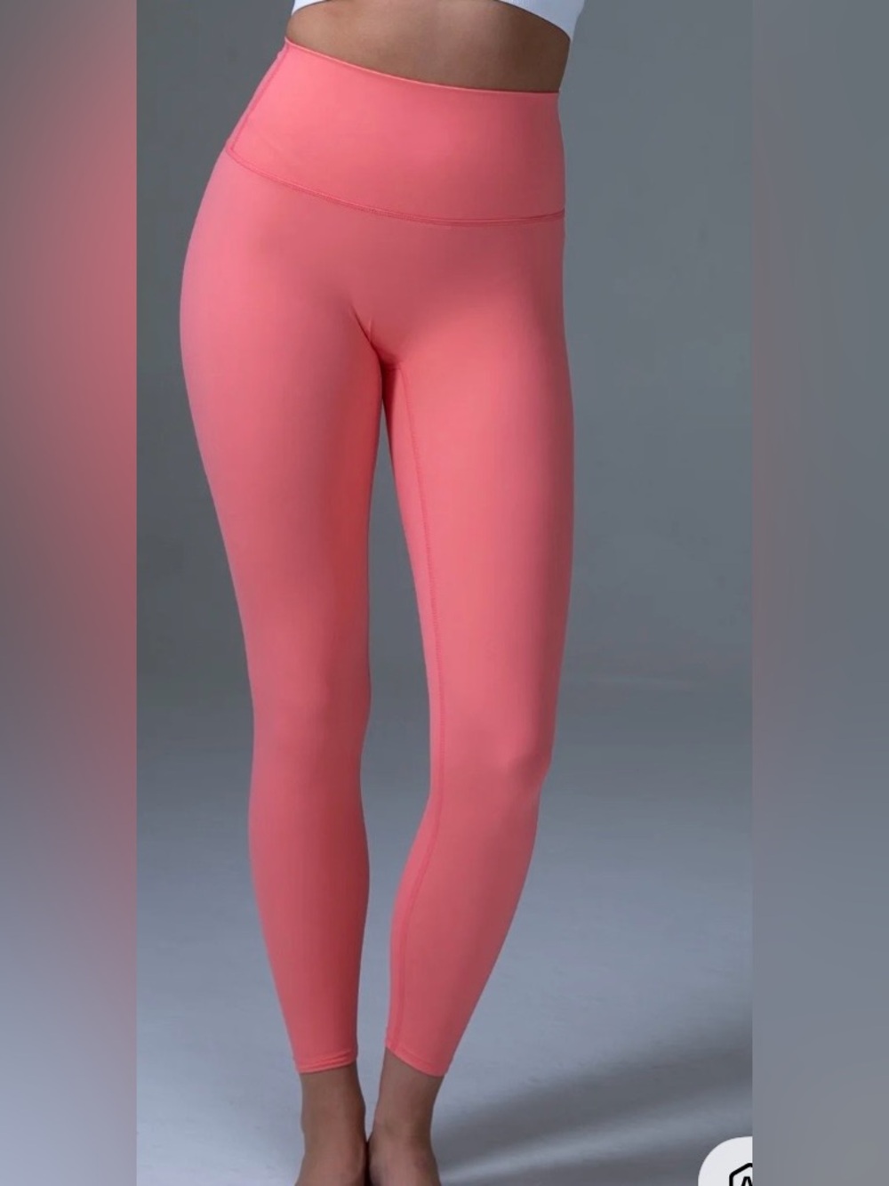 High-Waist Coral Pink Active Leggings